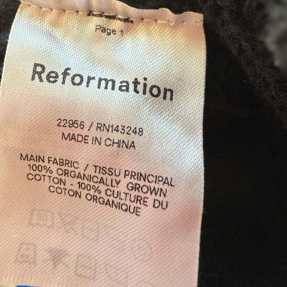 Reformation Italo Cotton Cable Set NWT - Picture 10 of 10